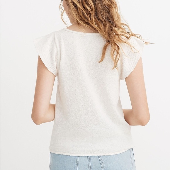 Madewell Tie-Front Marin Sweater Tee size XS - Picture 3 of 10